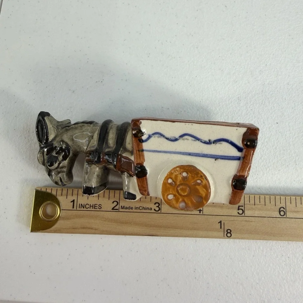 Vintage Donkey with Cart 5